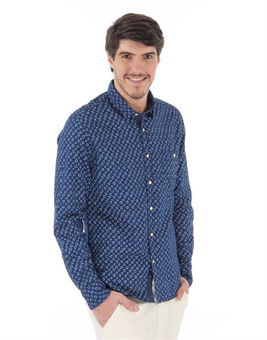 Flying Machine Men Casual Wear Printed Shirt